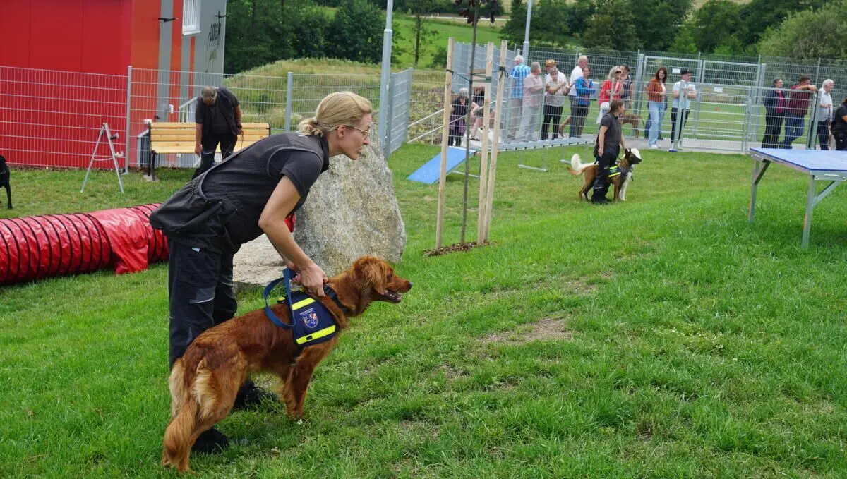 Outdoortraining mit Geraeten am Dogsworld Campus Neufelden