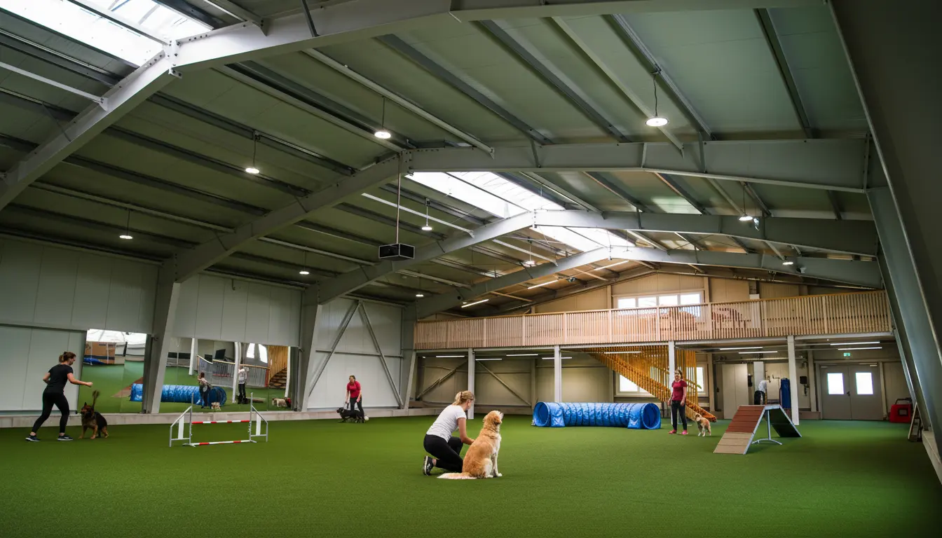 Hundetraining in der Dogsworld Campus Trainingshalle