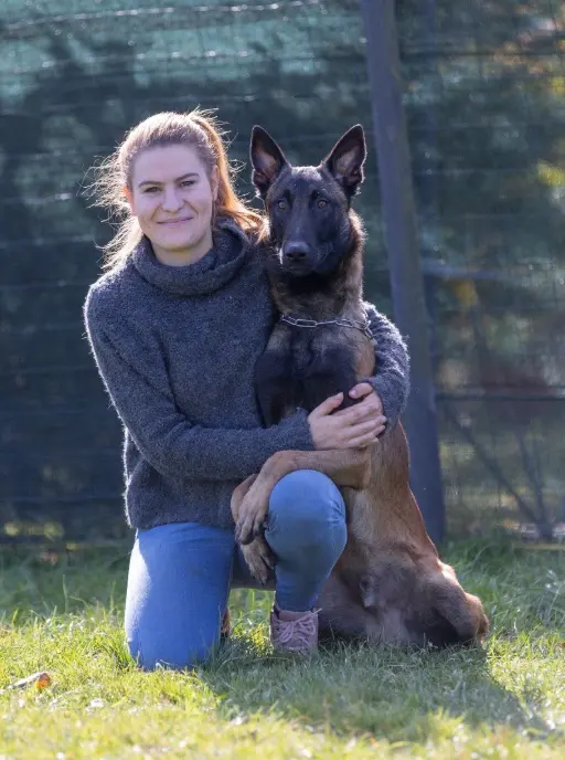Tamara Binder mit Hund